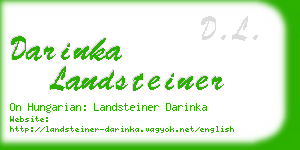 darinka landsteiner business card